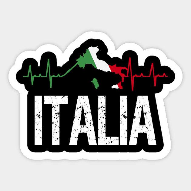 Italia Heartbeat Proud Italian Flag Italy 2021 Sticker by Gtrx20